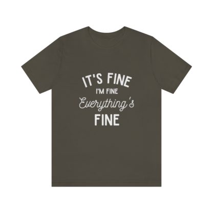 I'm Fine White Tee - Image 13