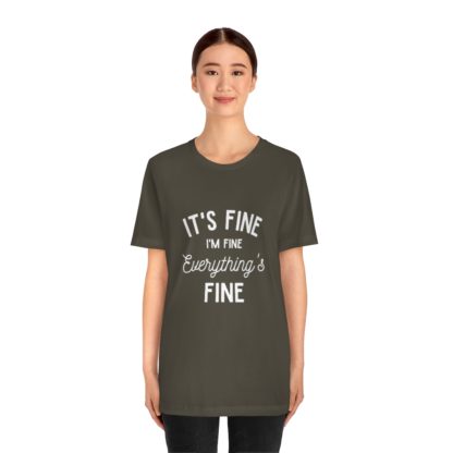 I'm Fine White Tee - Image 14