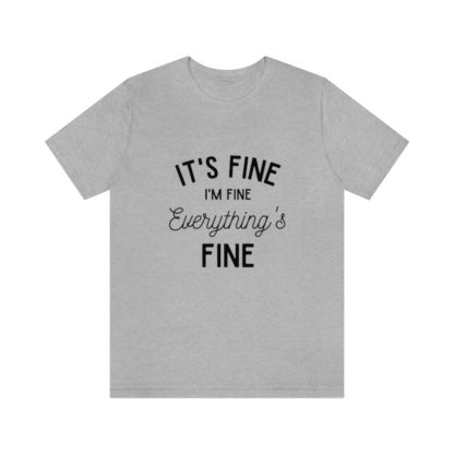 I'm Fine Black Tee - Image 25