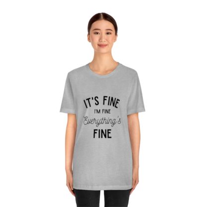 I'm Fine Black Tee - Image 26