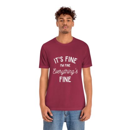 I'm Fine White Tee - Image 42