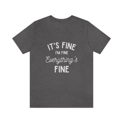 I'm Fine White Tee - Image 4