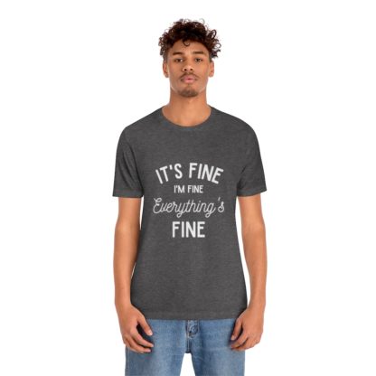 I'm Fine White Tee - Image 6