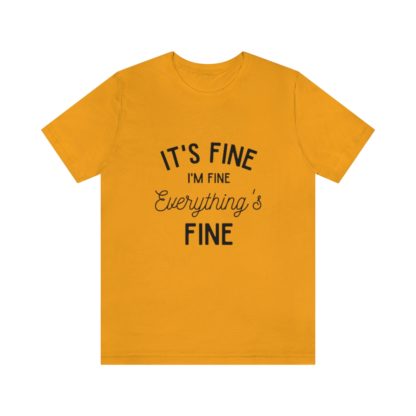 I'm Fine Black Tee - Image 16