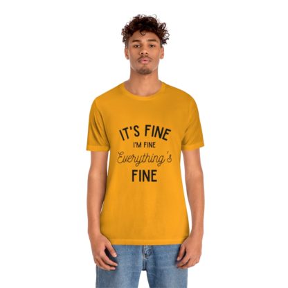 I'm Fine Black Tee - Image 18