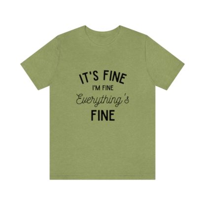 I'm Fine Black Tee - Image 19