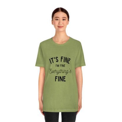 I'm Fine Black Tee - Image 20