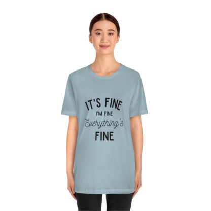 I'm Fine Black Tee - Image 23