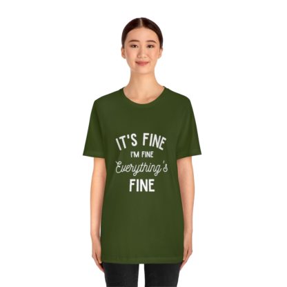 I'm Fine White Tee - Image 17