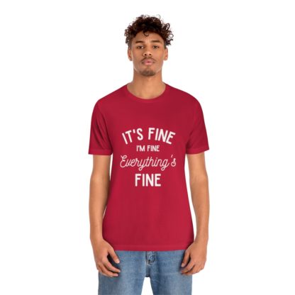 I'm Fine White Tee - Image 39