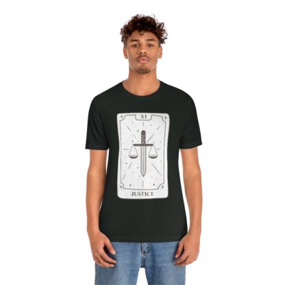 Justice Tarot Card Tee - Image 3