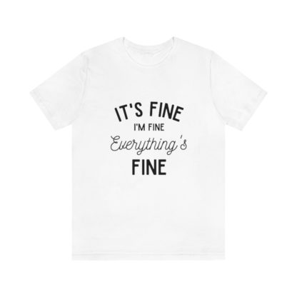 I'm Fine Black Tee