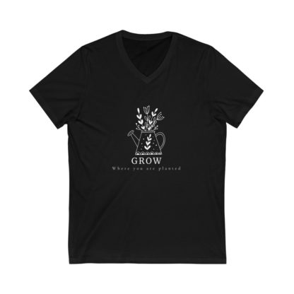 Grow Where You Are Planted V-Neck Tee - Image 2