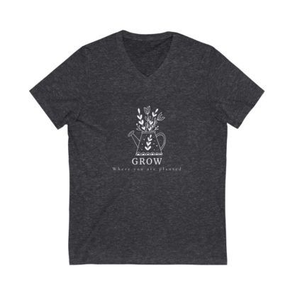 Grow Where You Are Planted V-Neck Tee - Image 6