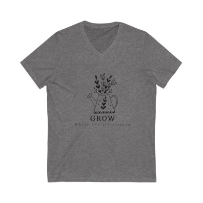 Grow Where You Are Planted V-Neck Tee - Image 2