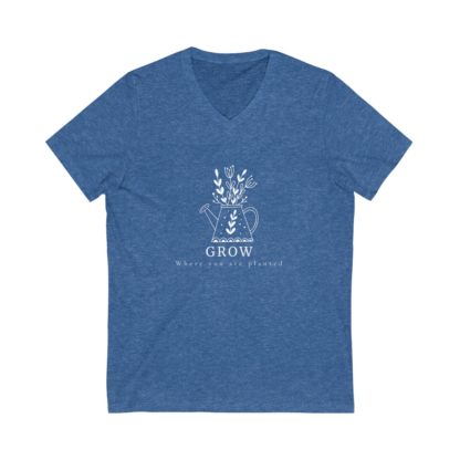 Grow Where You Are Planted V-Neck Tee - Image 5