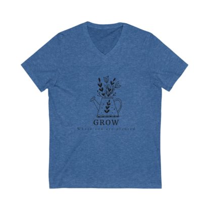 Grow Where You Are Planted V-Neck Tee - Image 5