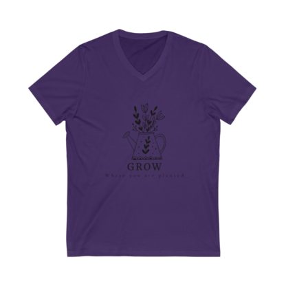 Grow Where You Are Planted V-Neck Tee - Image 6