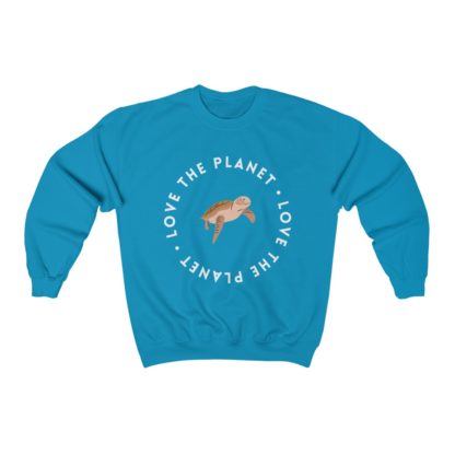 Love The Planet Turtle Crewneck Sweatshirt - Image 6