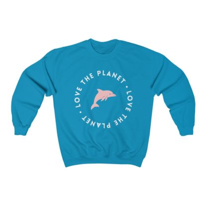 Love The Planet Dolphin Crewneck Sweatshirt - Image 7