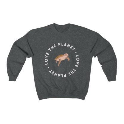 Love The Planet Turtle Crewneck Sweatshirt - Image 4