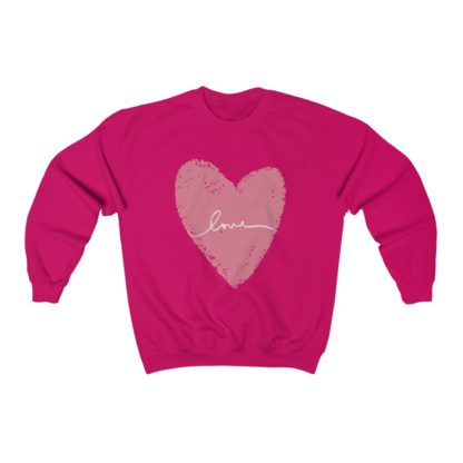 Cute Love Heart Crewneck Sweatshirt - Image 9