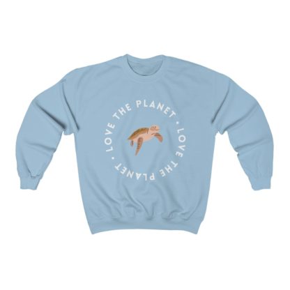 Love The Planet Turtle Crewneck Sweatshirt - Image 5