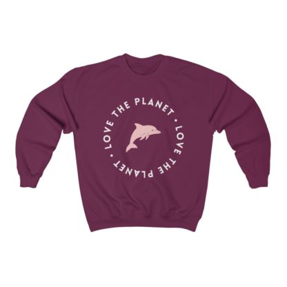 Love The Planet Dolphin Crewneck Sweatshirt