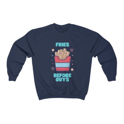 Fries Before Guys Crewneck Sweatshirt - Image 4