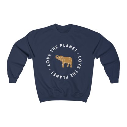 Love The Planet Elephant Crewneck Sweatshirt