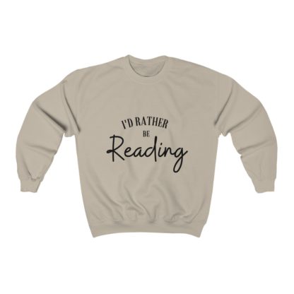 I'd Rather Be Reading Crewneck Sweatshirt - Image 3