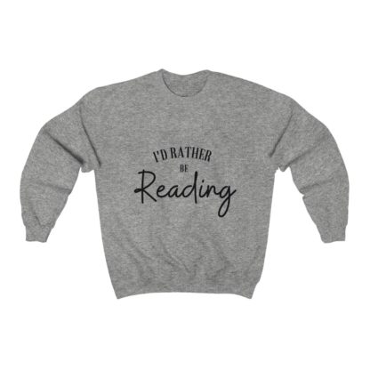 I'd Rather Be Reading Crewneck Sweatshirt - Image 4