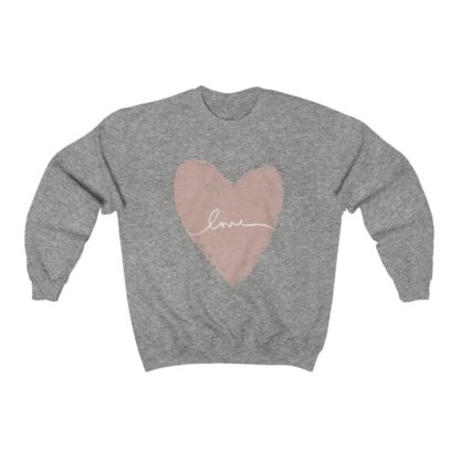 Cute Love Heart Crewneck Sweatshirt - Image 4