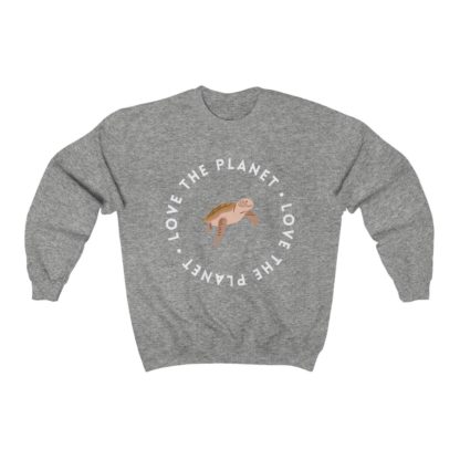 Love The Planet Turtle Crewneck Sweatshirt - Image 2