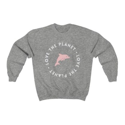 Love The Planet Dolphin Crewneck Sweatshirt - Image 3