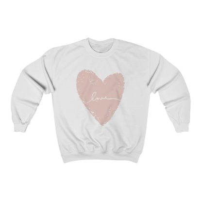 Cute Love Heart Crewneck Sweatshirt - Image 2