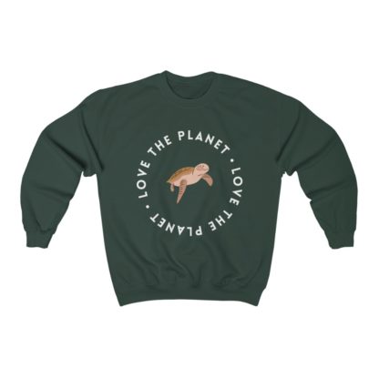 Love The Planet Turtle Crewneck Sweatshirt - Image 3