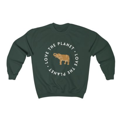 Love The Planet Elephant Crewneck Sweatshirt - Image 4