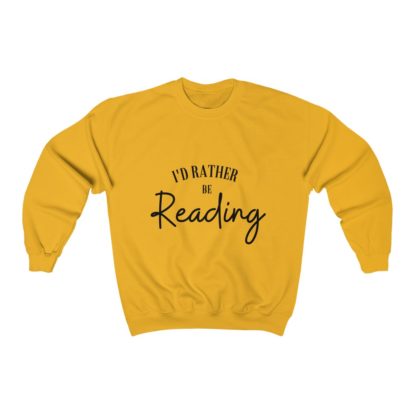 I'd Rather Be Reading Crewneck Sweatshirt - Image 5