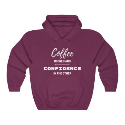 Coffee and Confidence Hooded Sweatshirt - Image 8