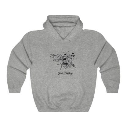 Bee Happy Hooded Sweatshirt - Image 3