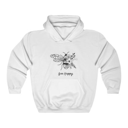 Bee Happy Hooded Sweatshirt - Image 2