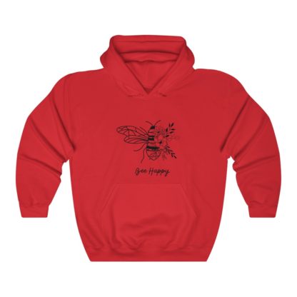 Bee Happy Hooded Sweatshirt - Image 6