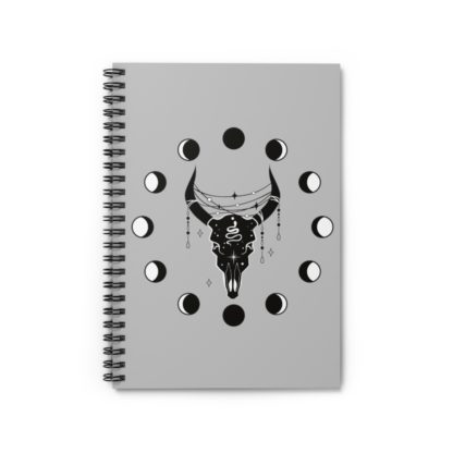 Bull and Moon Spiral Notebook - Image 2