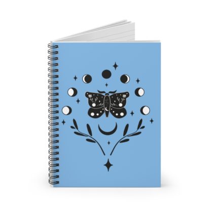 Moth and Moon Spiral Notebook - Image 3