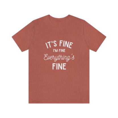 I'm Fine White Tee - Image 7