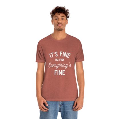 I'm Fine White Tee - Image 9