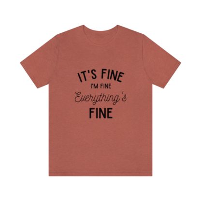 I'm Fine Black Tee - Image 10