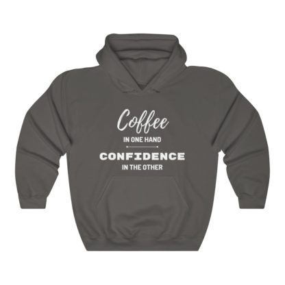 Coffee and Confidence Hooded Sweatshirt - Image 4