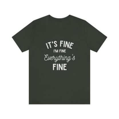 I'm Fine White Tee